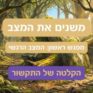 הקלטה של מפגש ראשון: משנים את המצב - המצב הרגשי